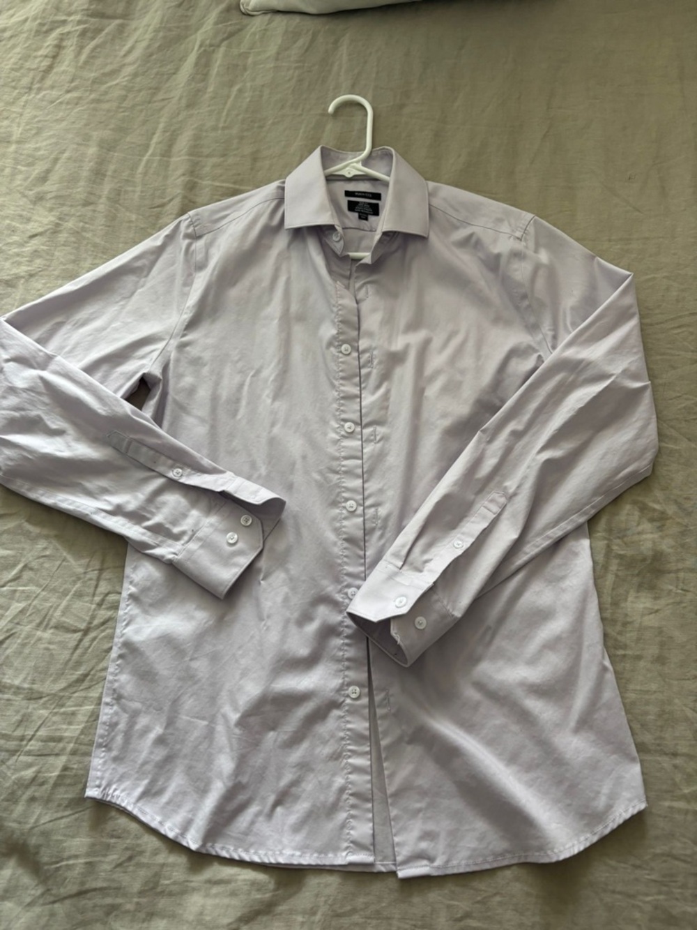 RW&CO. Men's Light Lavender Button-Down Dress Shirt